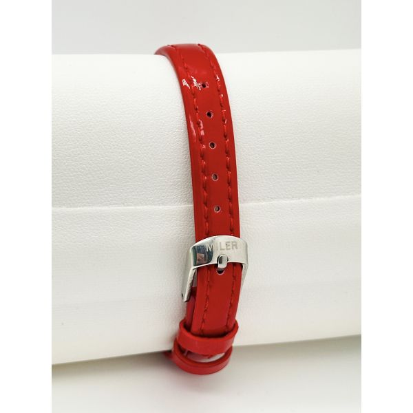 Красный кожаный ремень Леди кварцевые часы Мода кварцевые кожаные ремни наручные часы