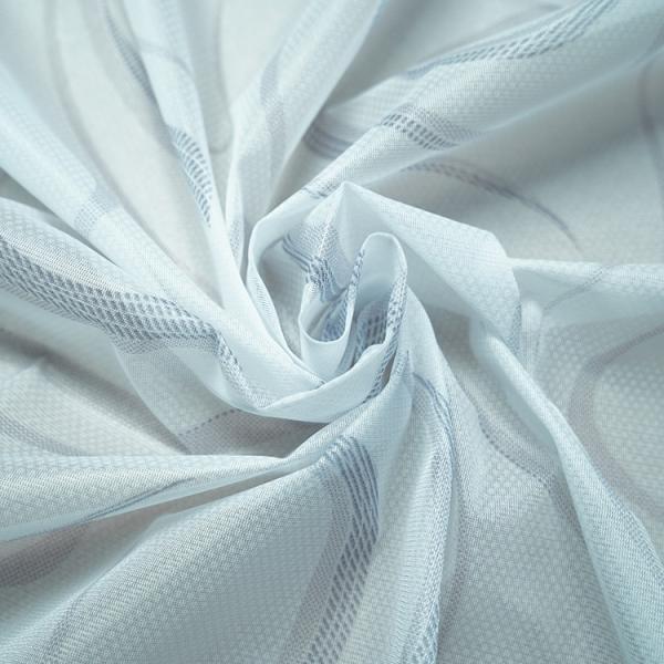 65-90gsm 220cm White Striped Jacquard Fabric Polyester Mattress Protector