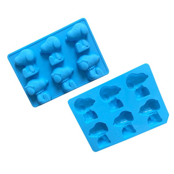 3D Eco-Friendly Reusable Silicone Animal Mould Irregular Snoopy Shape for Easy Cake Baking at Children's Birthday Parties
