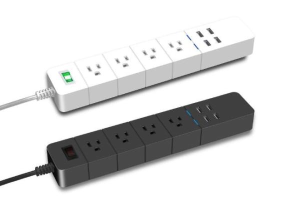 Type - C American Smart Identification Desk Mount Power Strip 50/60HZ 1875W