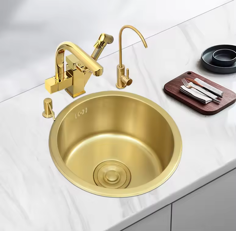 Modern Design Stainless Steel Handmade Undermount Single Bowl Kitchen Sink with One Hole