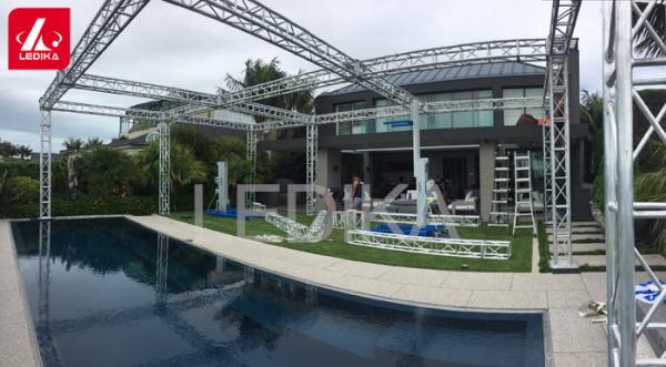 Best 6082 Aluminum Alloy Spigot Roof Truss / Stage Lighting Truss Systems