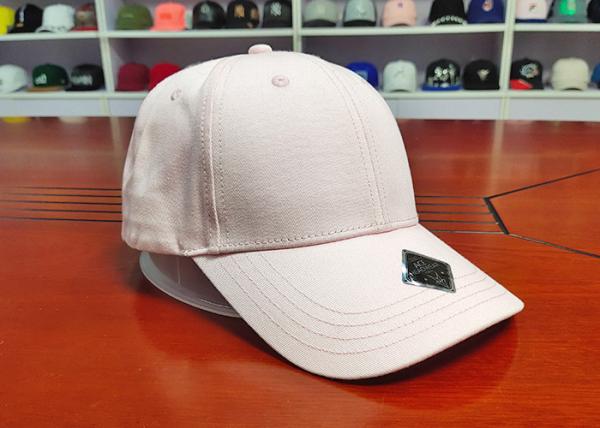 Hot Sale Pink 6 Panel Custom Your Own Logo Ponytail Baseball Sport Caps Hats For Women