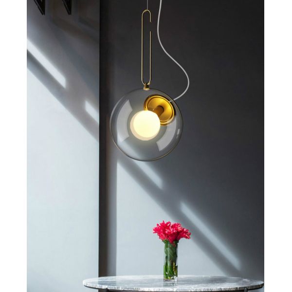 Nordic Glass Ball Pendant Lights Industrial Lighting Clear interior lighting(WH-GP-167)