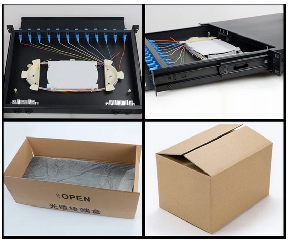 PLC Splitter Fiber Patch Panel 19Inch Rack Mounted Termination Box