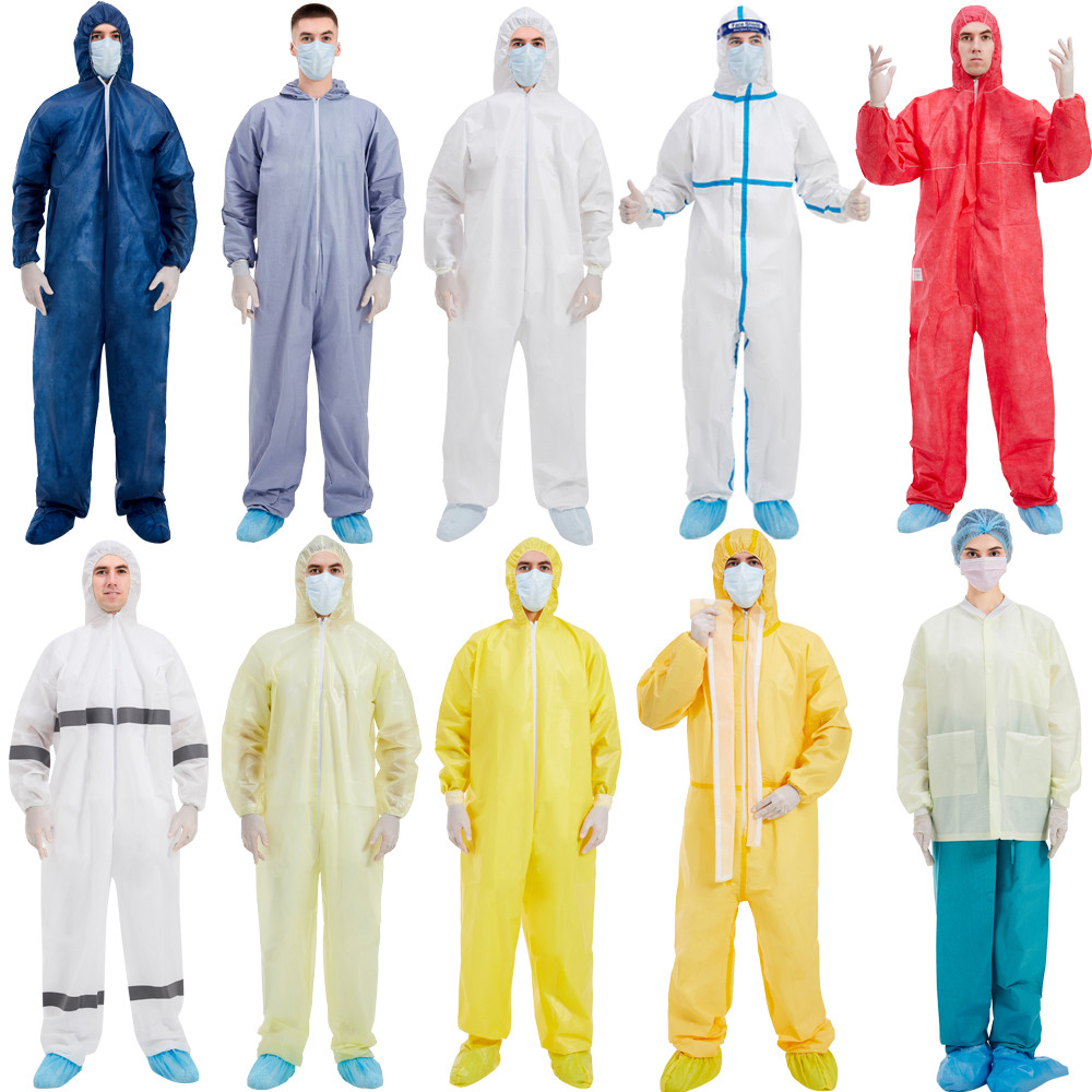 Тип 4 OEM 5 6 устранимых с капюшоном Coverall EN 14126 Microporous