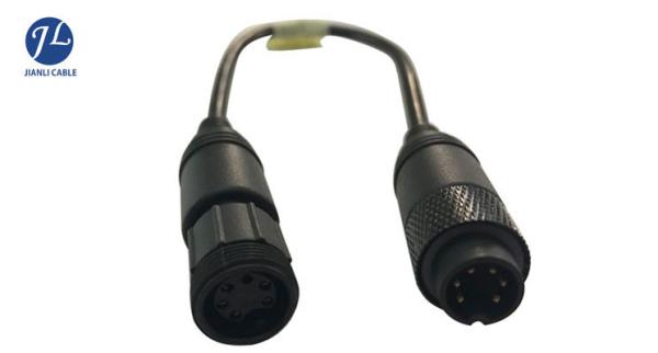 Trailer Truck Backup Camera Cable 6 Pin Male To Female For Video Signal Transmit