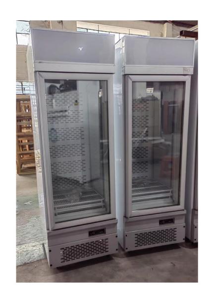 Five Shelves Display Fridge Upright Glass Door Freezer 1 Door