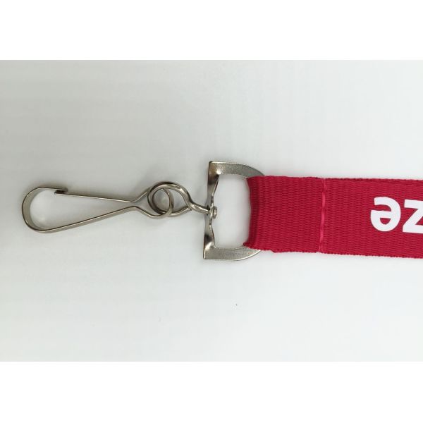 Single Personalized Lanyards , Exhibition Event School Lanyard With Bulldog Clip 