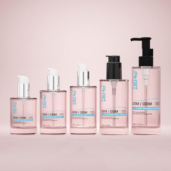 OEM ODM Lotion Glass Bottles For Body Lotion Moisturising Lotion Serum Oil Face Toner Cosmetic Glass Bottle