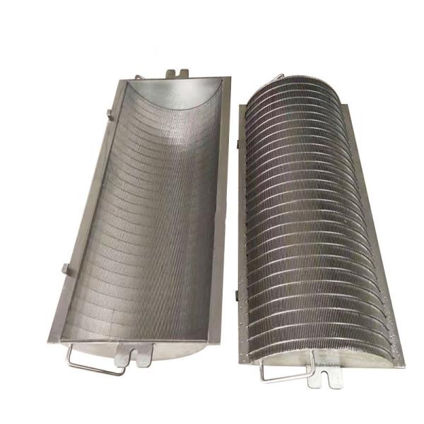 Filter Rating 27%-80% Wedge Wire Screen With Width 0.5m-2.0m In Stainless Steel