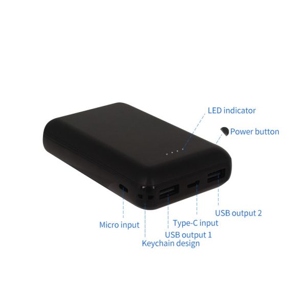 10000mAH Small Size Big Capacity Power Bank with Dual USB Port