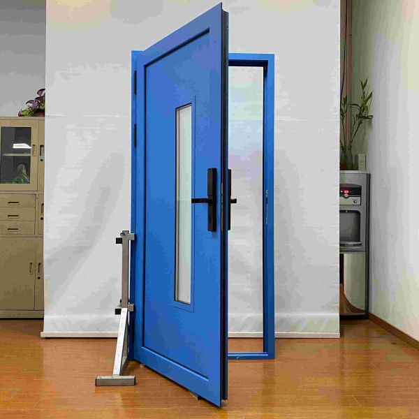 Modern Aluminum Entrance Door Electronic Combination Lock Aluminum Pivot Hinge
