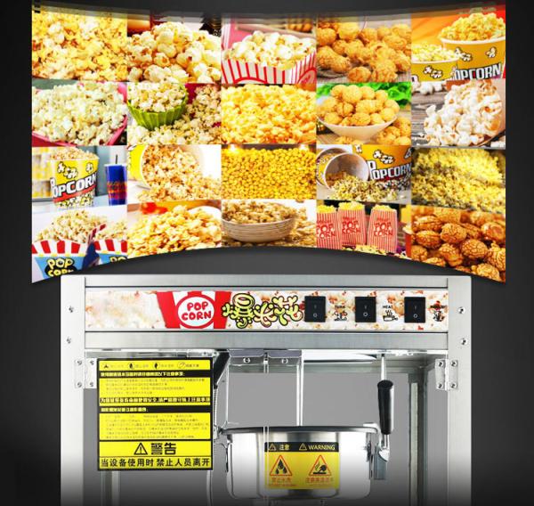 Fast and Easy Popcorn Production with Quick-Heat Technology Stainless Steel Machine