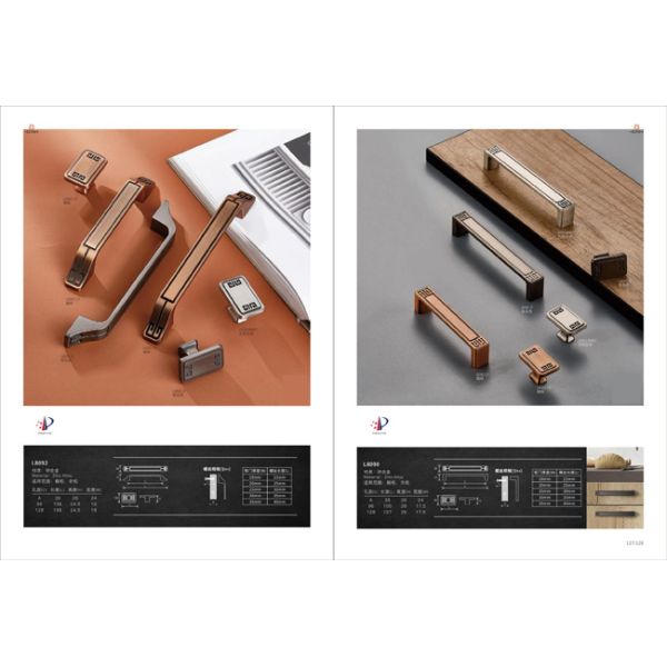 Wholesale Zinc Alloy Modern Luxury Kitchen Cabinet Handles Matt Gold Black Wardrobe Door Drawer Furniture Pull Handle