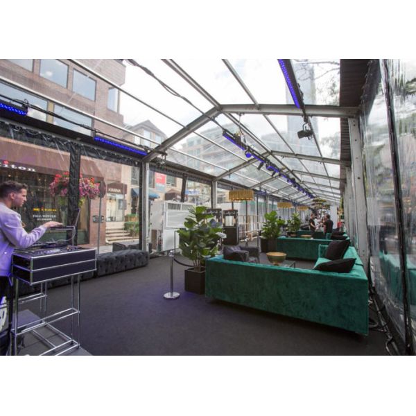 Large Black Roof 50m Warehouse Tent For Fashion Show