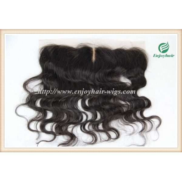 Brazilian virgin hair lace frontal 13''x4'' ,natural color body wave 10''-24''L hairpiece