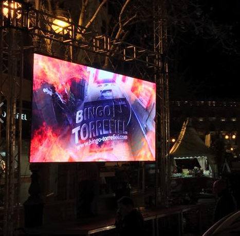 High Quality Outdoor Rental LED Display With Pure Black Lamp 500x500x85mm Cabinet Size Factory