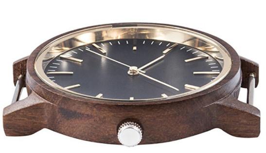DW Nylon Strap Wood Watch For Her Sandalwood Case Metal Dial Unisex Ebony