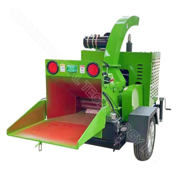 Electric Farm Machinery Implements Crushed Drum Wood Chipper Shredder ODM
