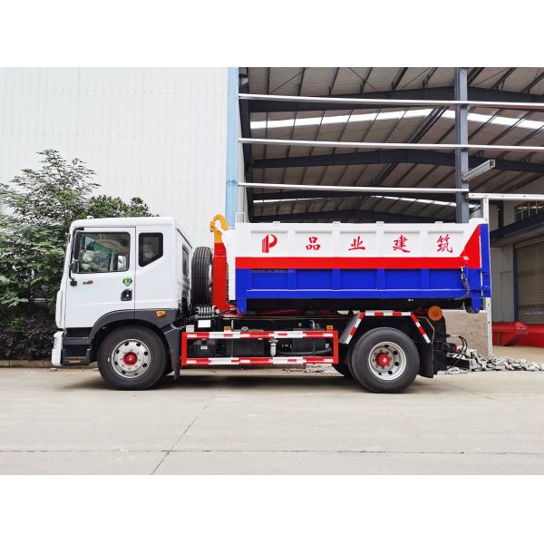 4X2 3cbm 5cbm 6cbm Rubbish Dump Truck with Hook Lifting Boom and Energy Type Pure Electric from Supply