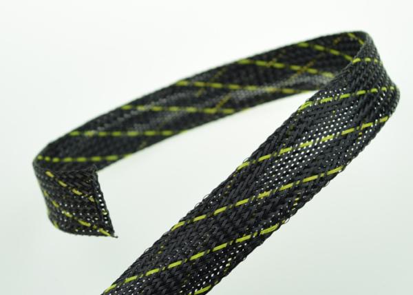 Colorful PET Expandable Braided Sleeving Heat Proof For Cable Harness