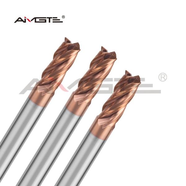 4 Flute Carbide End Mill 1mm - 12mm For Steel HRC 55