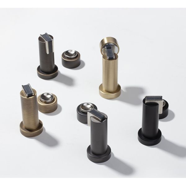 Pure Brass Non Perforated Anti Collision Door Stop , Bathroom Door Stopper Gate Resistor