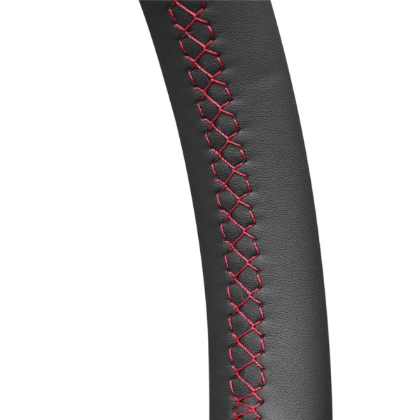 Custom Best Price Black Leather Hand Sewing Steering Wheel Cover For Renault Clio 3 2005 2006 2007 2008 2009 2010 2011 2012