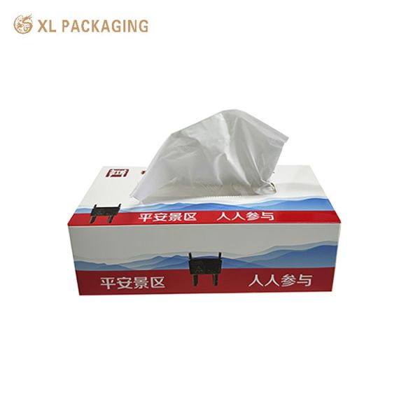 Customizable 3 Ply Virgin Wood Pulp Facial Tissue Paper Box for Scenic Spots