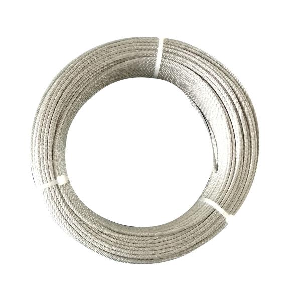 Cable d'avion galvanisé en acier inoxydable 1/6' 1/4 5/16 3/8 7x7 7x19