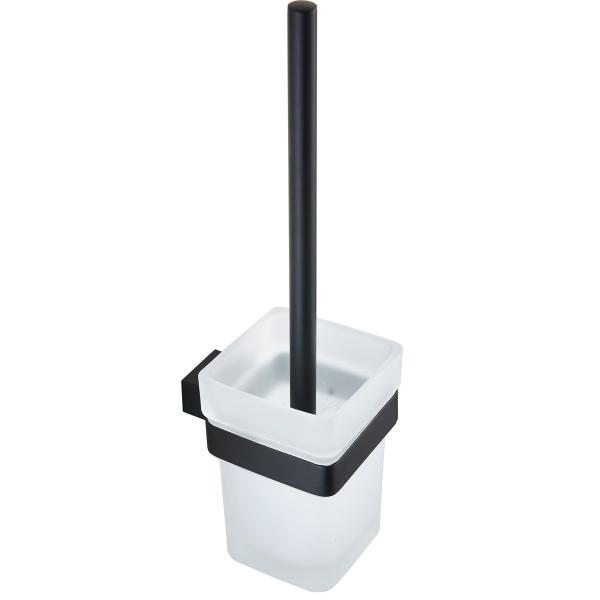 Toilet Brush 83207 -Square Black &Stainless steel 304&glass & Bathroom Accessories&kitchen,Sanitary Hardware