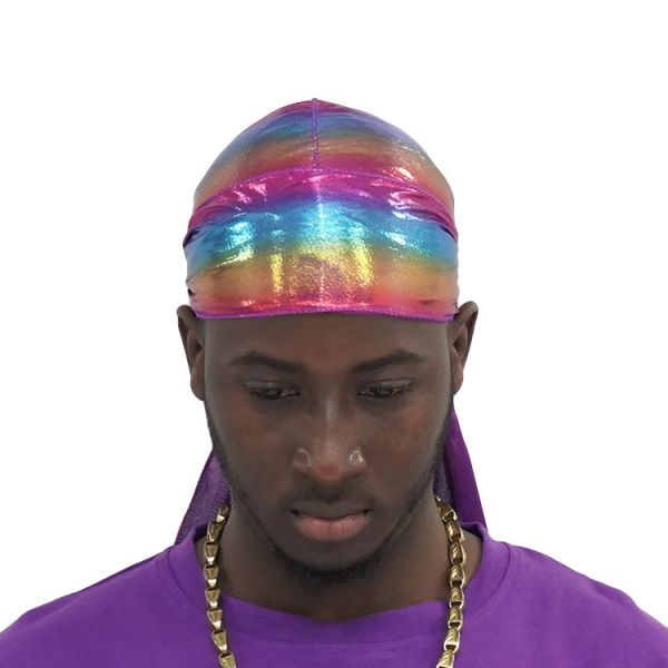 Unisex Head Wrap Wave Cap Women Men Designer Silky Durags