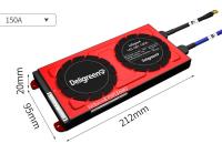 Panneau LiFePO4 BMS With Balance de protection de LFP 4S 8S 16S 12V 24V 48V 200A 250A 300A