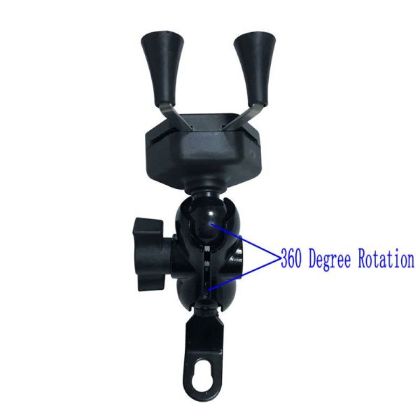 360 Degree Motorcycle Gps Mounting Brackets , OEM Iphone X Motorcycle Mount