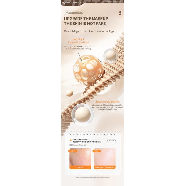 OEM ODM Waterproof Makeup Foundation and Concealer Full Coverage Organic Original Tinted Moisturizer Water Dark Skin Foundation