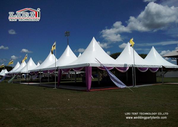 5X5M White Outdoor Event Tents With High Peak for Catering and Wine Festival