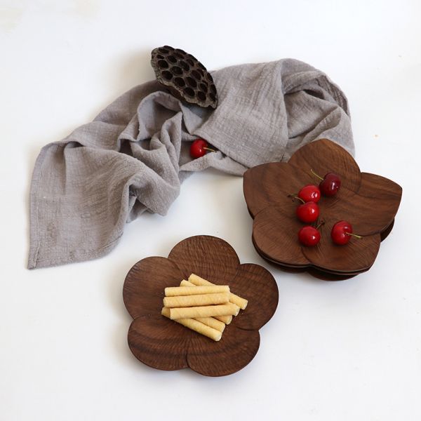 Musowood Oak Small Wooden Serving Tray For Snack Display