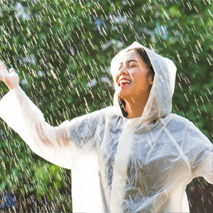 Oxford Raincoat Polyester & PVC Raincoat PVC Raincoat EVA Raincoat, Rain Poncho Reusable Unisex for Women Rain Cape