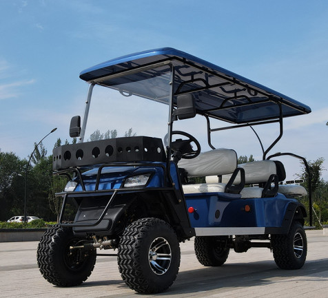 Cost-Effective 4+2 Seater Electric Golf Cart with 48V 150Ah Lead-Acid Battery