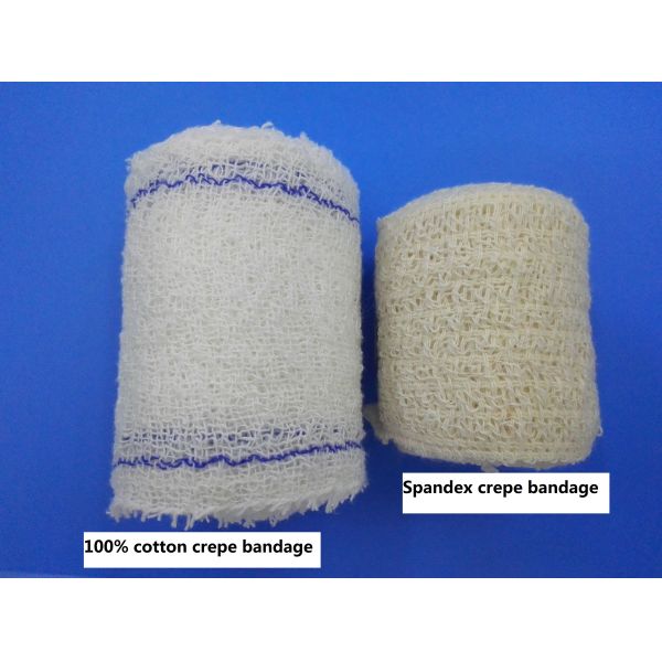 Медицинское устранимое лайкра хлопка крепирует эластичную слипчивую медицинскую ленту