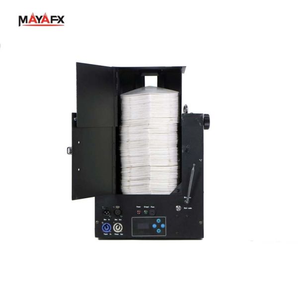 DMX512 and Wireless Control Confetti Paper Flyer with High-Capacity Reservoir for Large Events