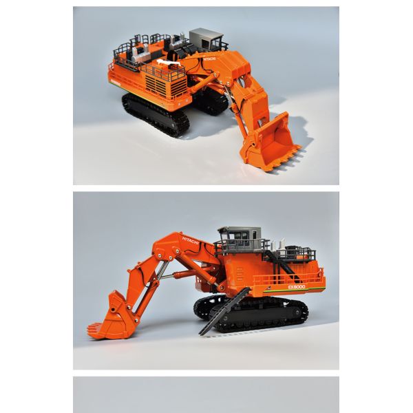 Excavateur Hitachi EX8000 1/87 Modèle de moulage à l'échelle Réplique de jouet métallique de collection