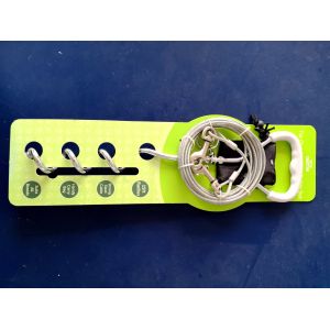 Cable de liaison de chien en acier au carbone de 20 pieds pour les chiens de 60 à 90 livres