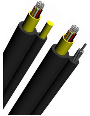 Único modo de GJYFBTCH/cabo fibra multimodo, cabo de fibra ótica fraco do tubo
