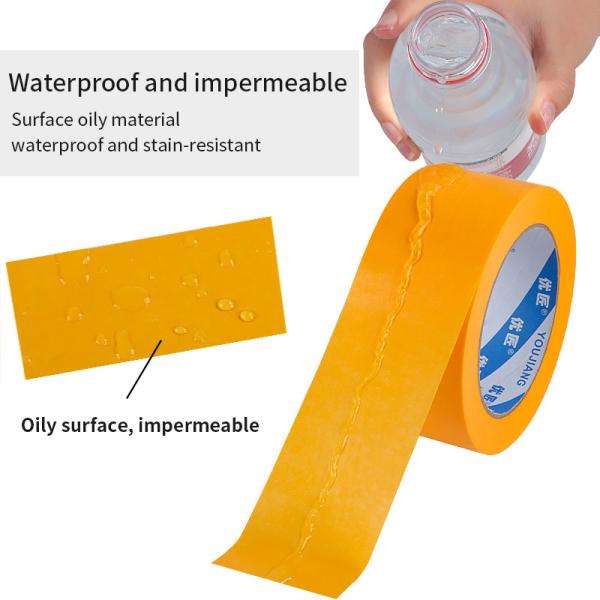 Wholesale Orange Color Home Decoration Yellow Paper Washi Tape Manufacturer
