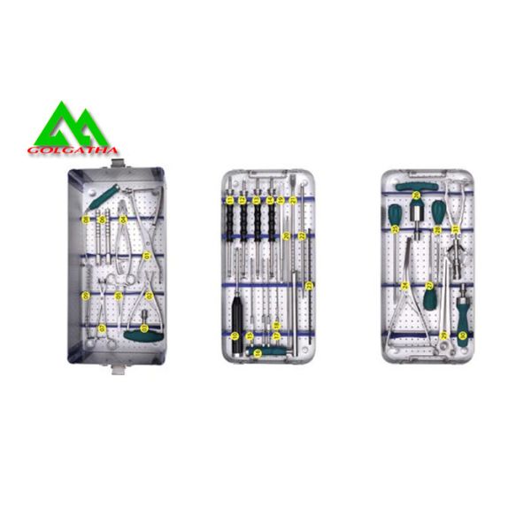 Internal Fixation Spinal Fix Surgical Instrument Kit Titanium / Stainless Steel Material