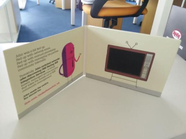 Advertising Player LCD Video Brochure , 4.3 Inch - 10 Inch  Video Mailer