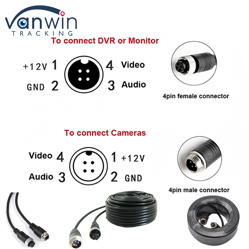 4pin Din Male And Female Extension Cables Audio and Video Equipment Extension Cables