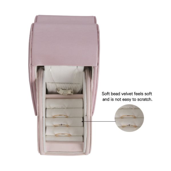 Pendant Led Video Leather Jewelry Box With Screen Personalised Assorted Color